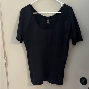 Cacique Women's Classic Black Short Sleeve Tee